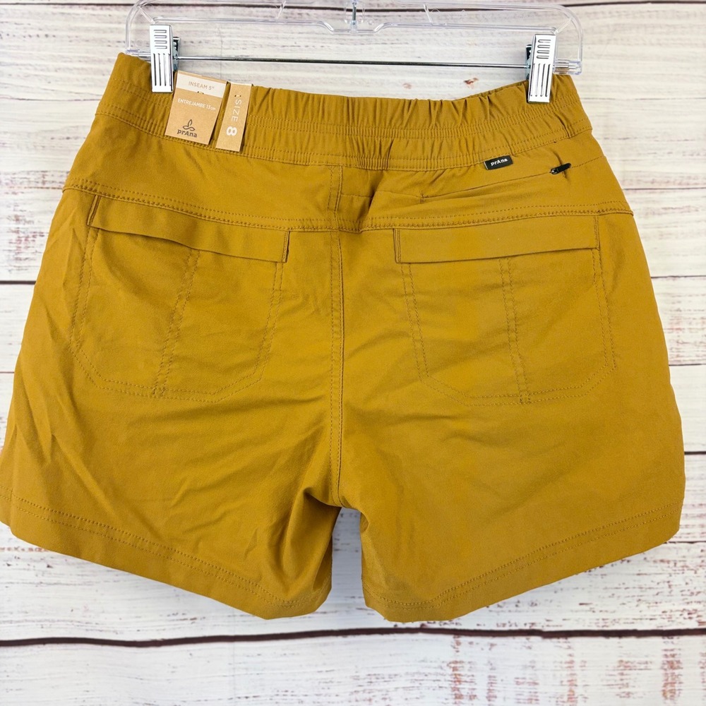 Prana Halle E-Waist Short II Antique Bronze Women Size 8 Hiking Shorts NWT - Picture 3 of 7